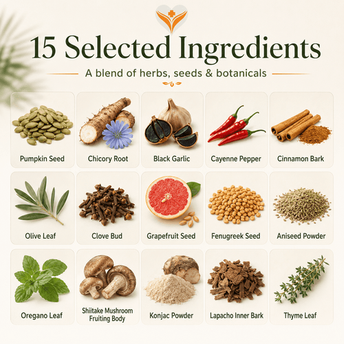 Deep Para Cleanse botanical ingredients for gut balance