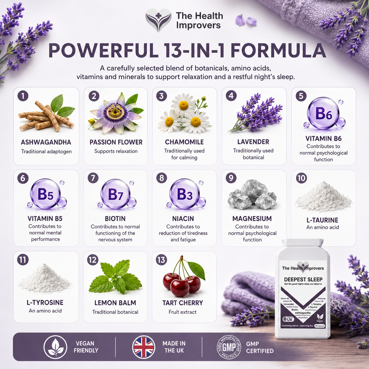 Deepest Sleep | Advanced Herbal Sleeping Tablets UK | Vegan |