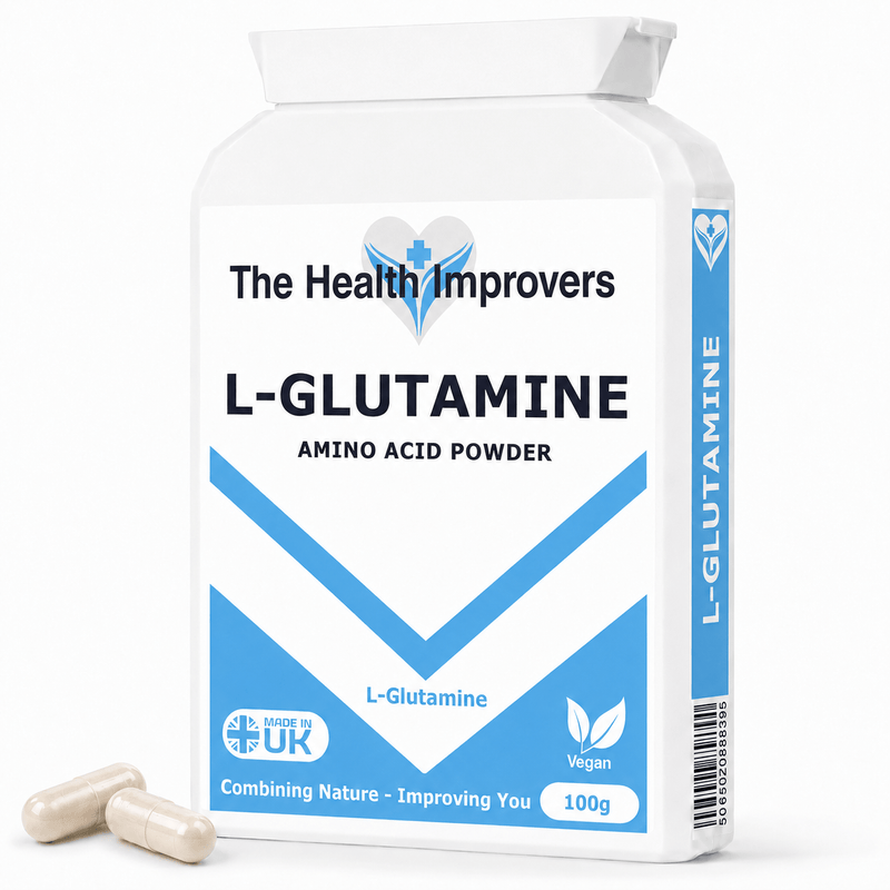 L-Glutamine Powder tub by The Health Improvers