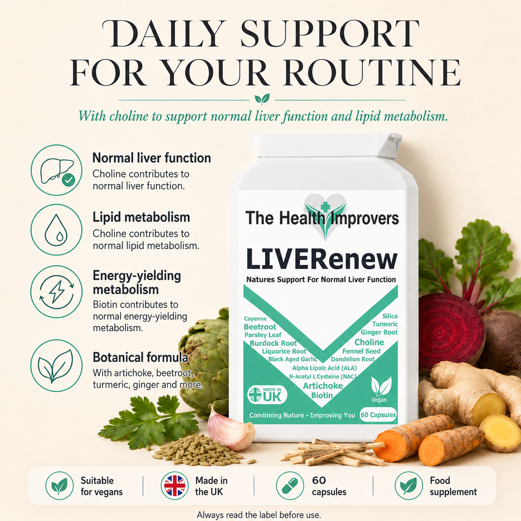 Liver & Gallbladder Support Complex | Artichoke, Choline & NAC | UK