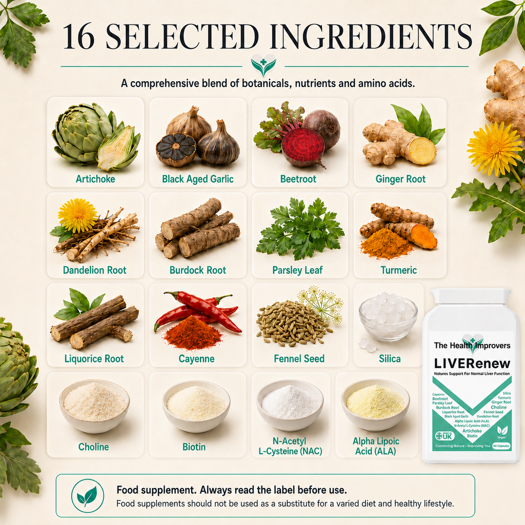 Liver & Gallbladder Support Complex | Artichoke, Choline & NAC | UK