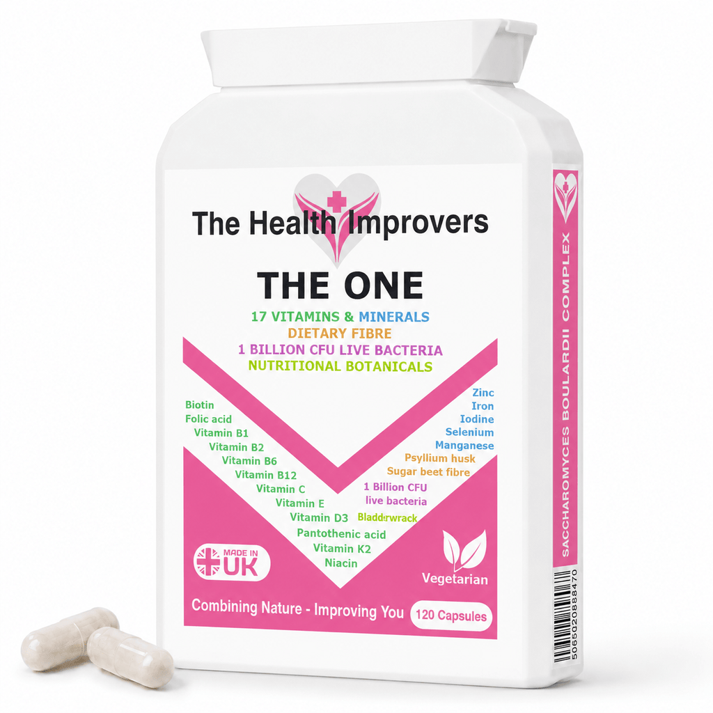 The One complete daily multivitamin bottle by The Health Improvers