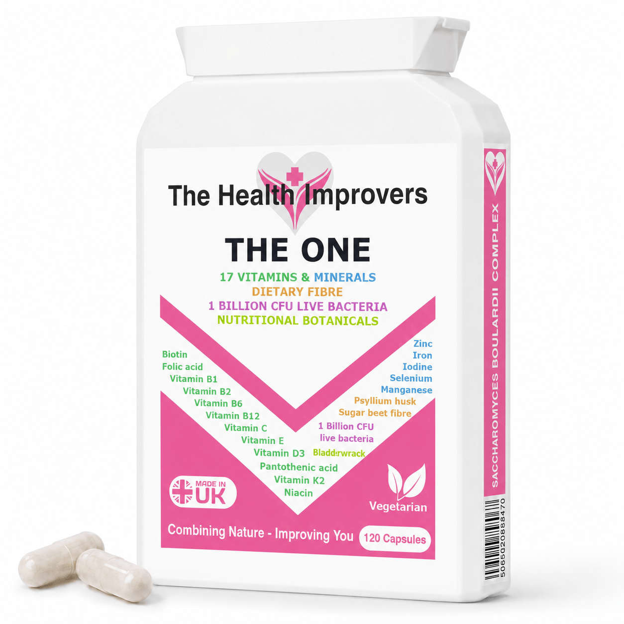 The One complete daily multivitamin bottle by The Health Improvers