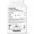D-Mannose back label with supplement facts