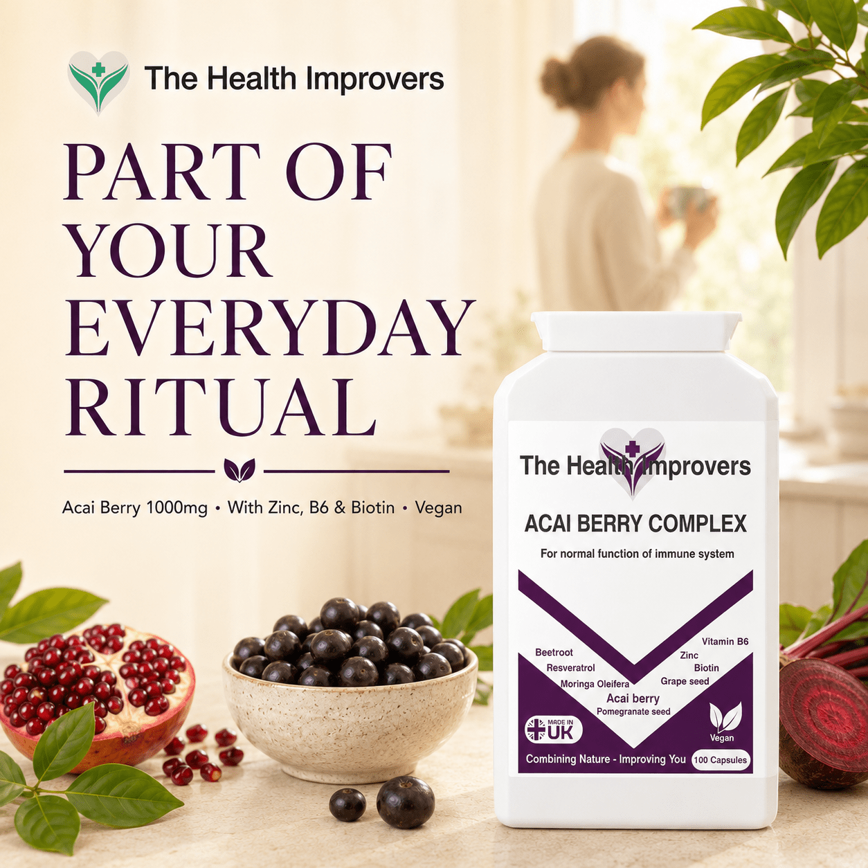 Acai Berry Complex supplement as part of an everyday wellness routine