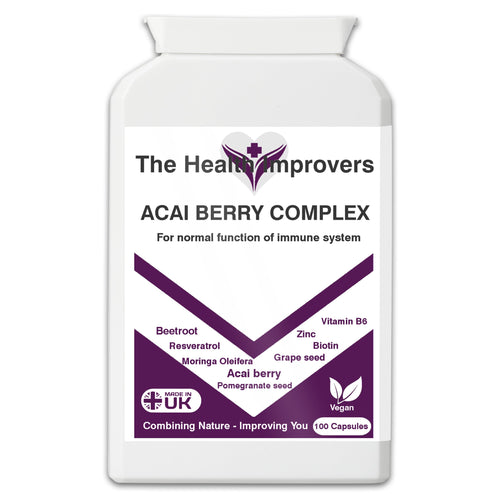 Acai Berry Complex | Immunity Support Vitamins Supplement |  Vegan | The Health Improvers