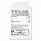 Acai Berry Complex supplement facts and ingredients panel