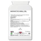 Antarctic Krill Oil Supplement | 500mg | Omega 3 Fatty Acids DHA and EPA | The Health Improvers