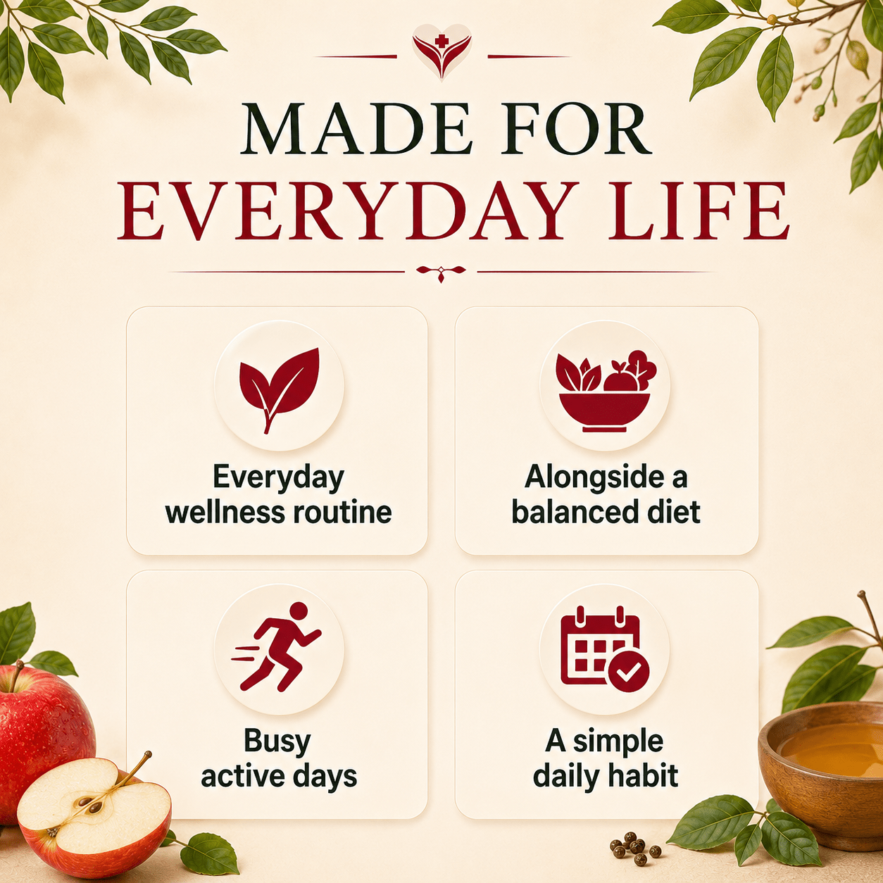Apple Cider Vinegar Complex made for everyday life and daily wellness