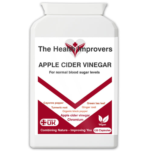 Apple Cider Vinegar Supplement | 400mg of ACV | Vegan | The Health Improvers