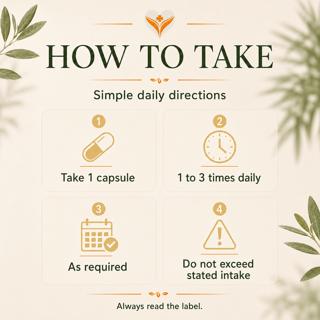 How to take Ashwagandha Complex capsules daily with water