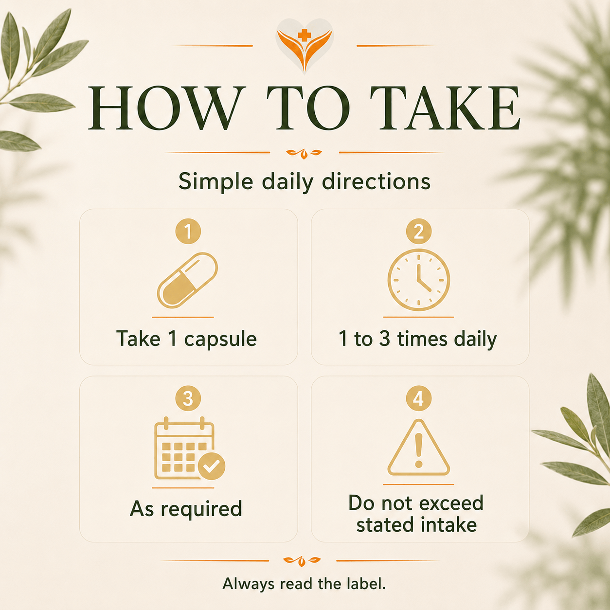 How to take Ashwagandha Complex capsules daily with water