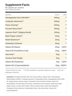 Ashwagandha KSM66 - front of bottle - UK made vegan supplement