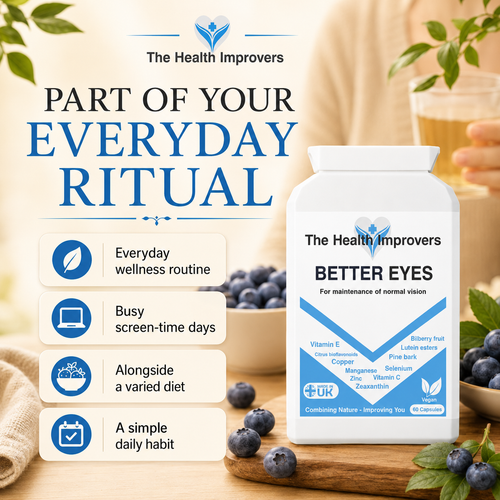 Better Eyes Complex supplement as part of an everyday wellness routine