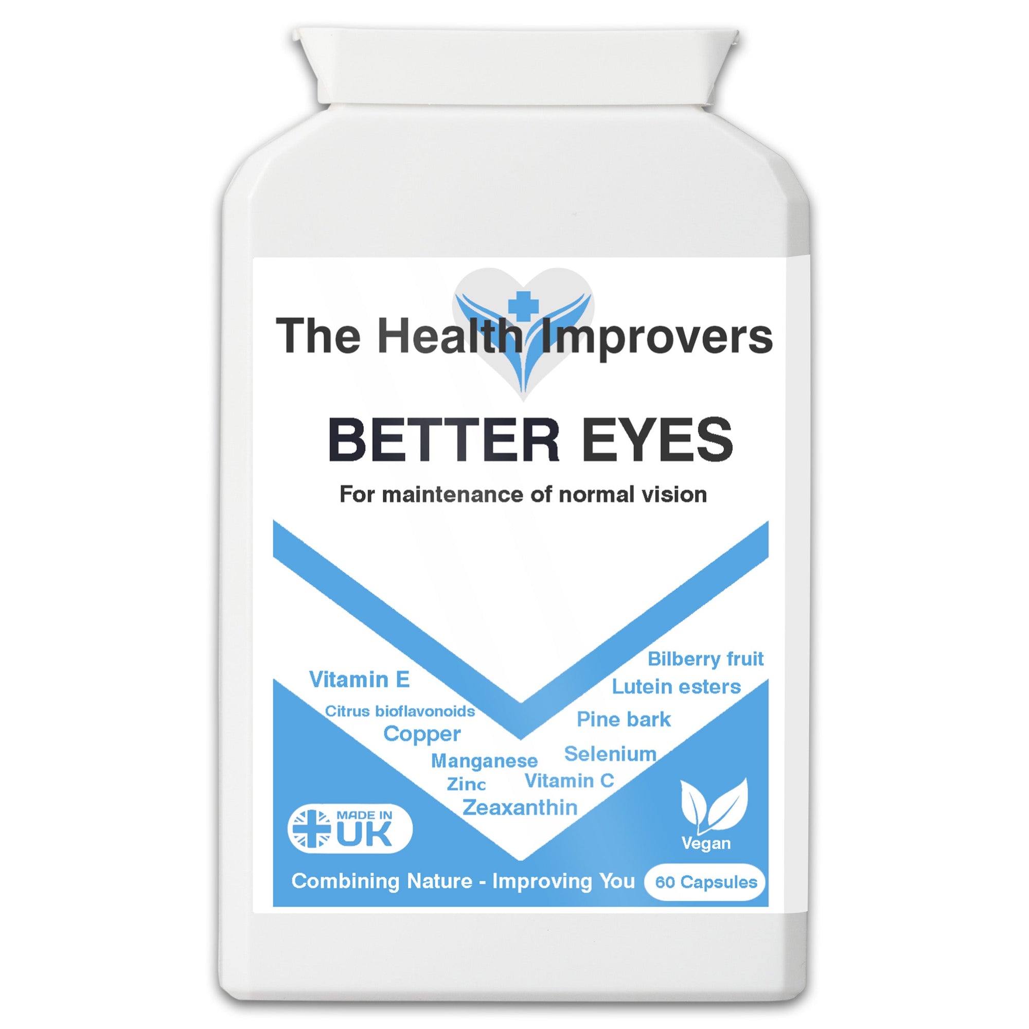 Better Eyes Supplement for Normal Vision | Vegan | The Health Improvers