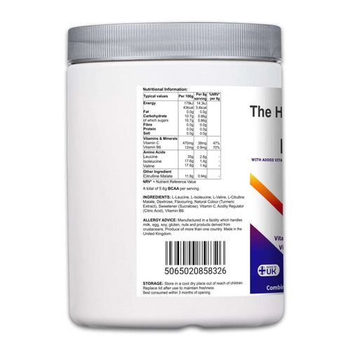 BCAA – Lemon & Lime Amino Acid Drink with Citrulline, Vitamin C & B6 - The Health Improvers