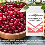 D - Mannose & Cranberry Ultimate Complex Supplement | Vegan | - The Health Improvers