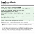 Organic Daily Greens - front of bottle - UK made vegan supplement