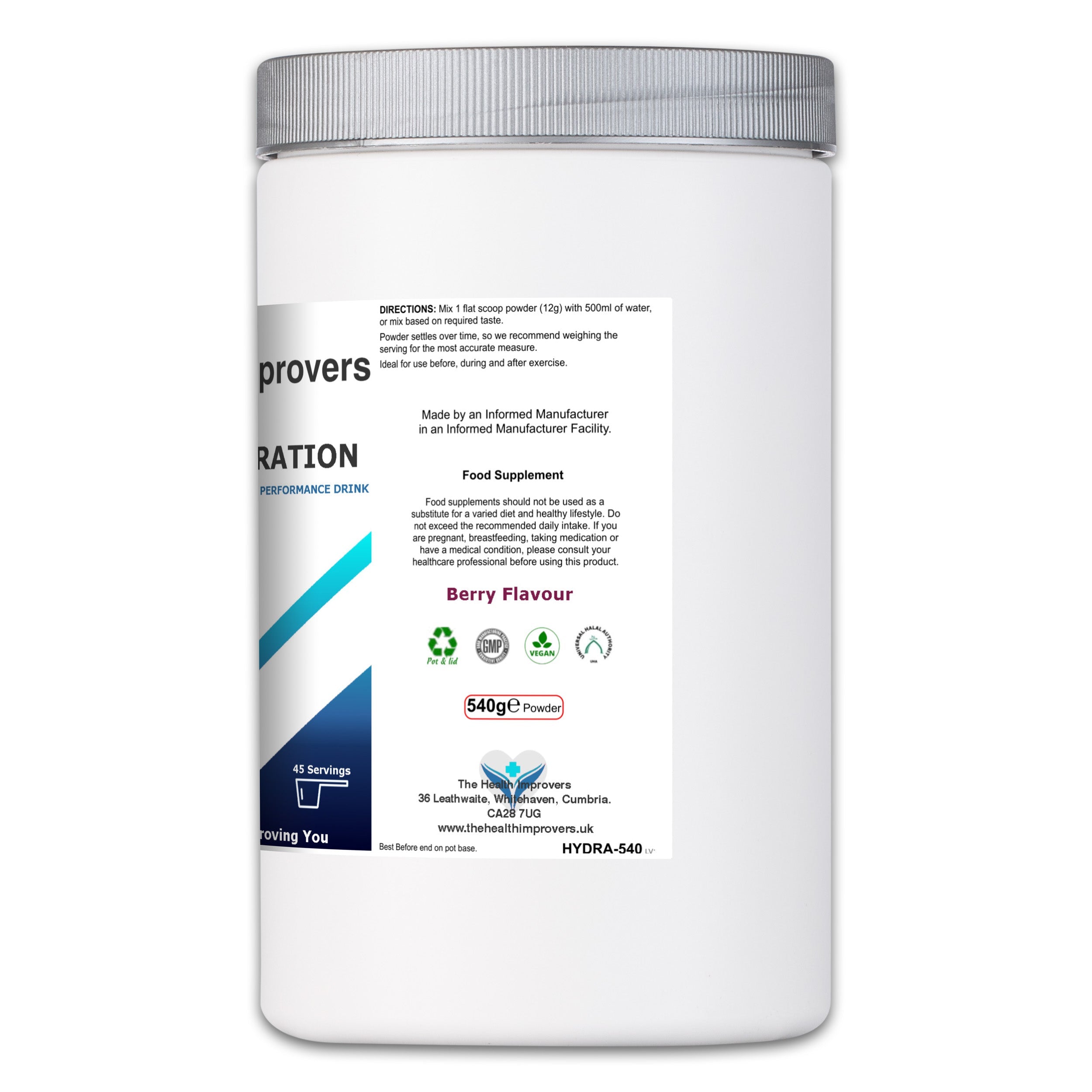 Extreme Hydration | Electrolyte & Carbohydrate Sports Performance Drink | The Health Improvers