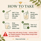 How to take Fibre&More, mix into water and take one to three times daily before meals with at least 250ml water