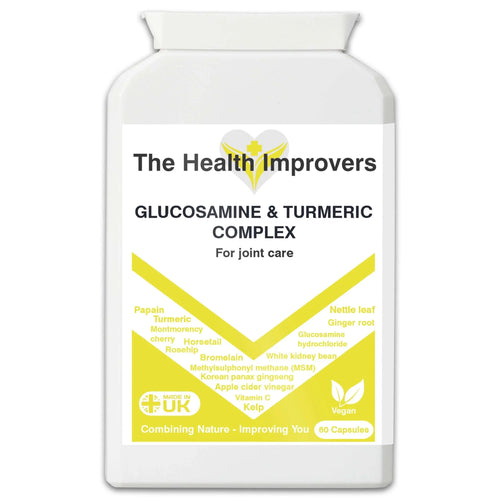 Glucosamine & Turmeric Complex Supplement | Joint Collagen MSM Support - The Health Improvers