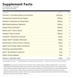 Glucosamine & Turmeric Complex - front of bottle - UK made vegan supplement