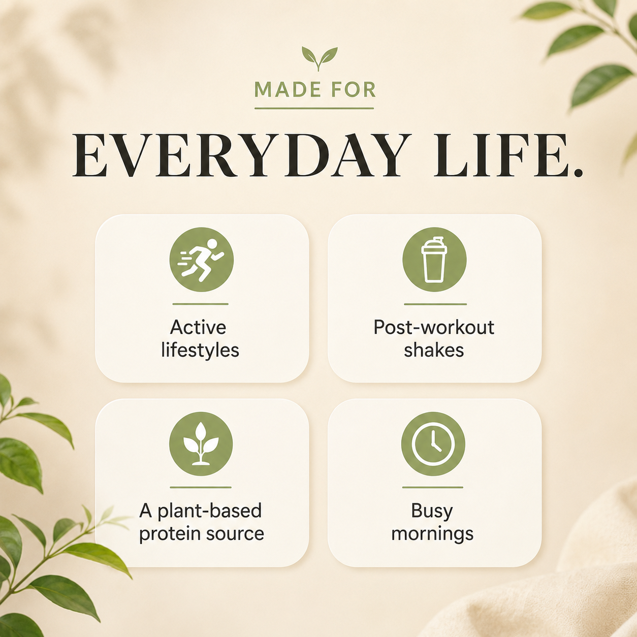 Hemp Protein made for active lifestyles, workout shakes and everyday routines