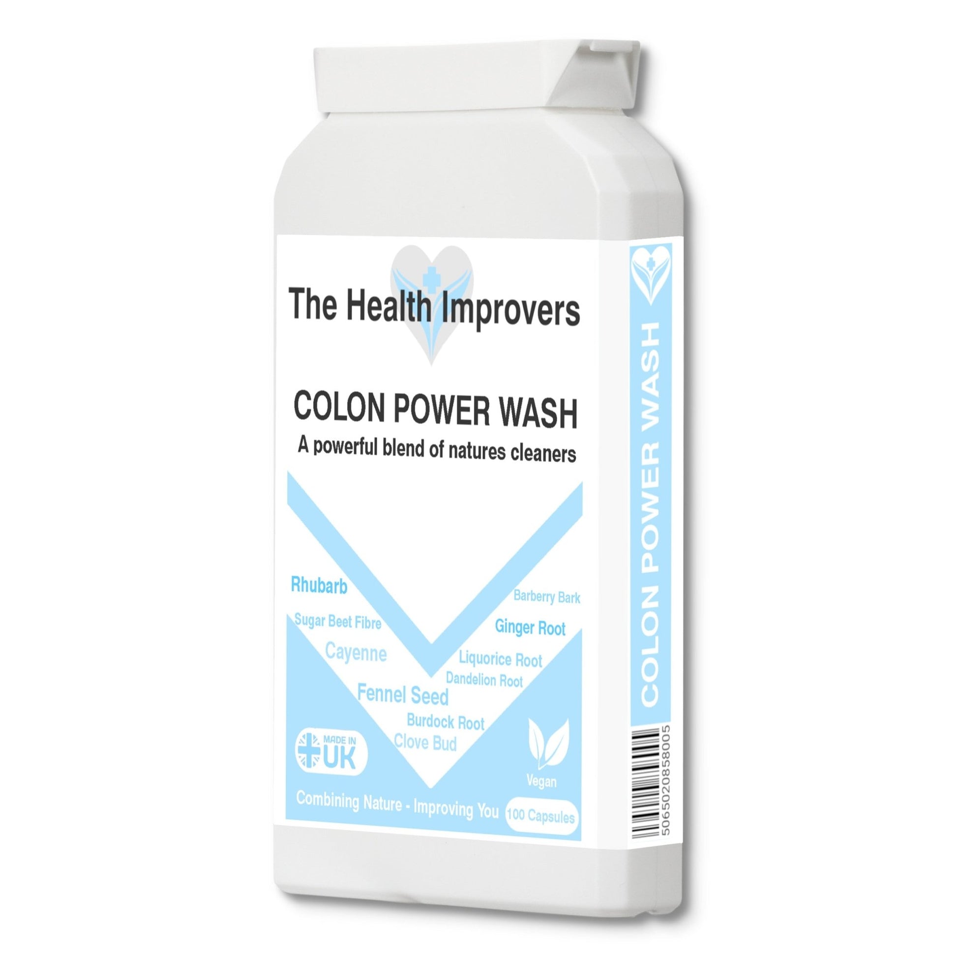 High Strength Colon Cleanse & Detox Capsules Tablets Supplements Weight Loss - The Health Improvers