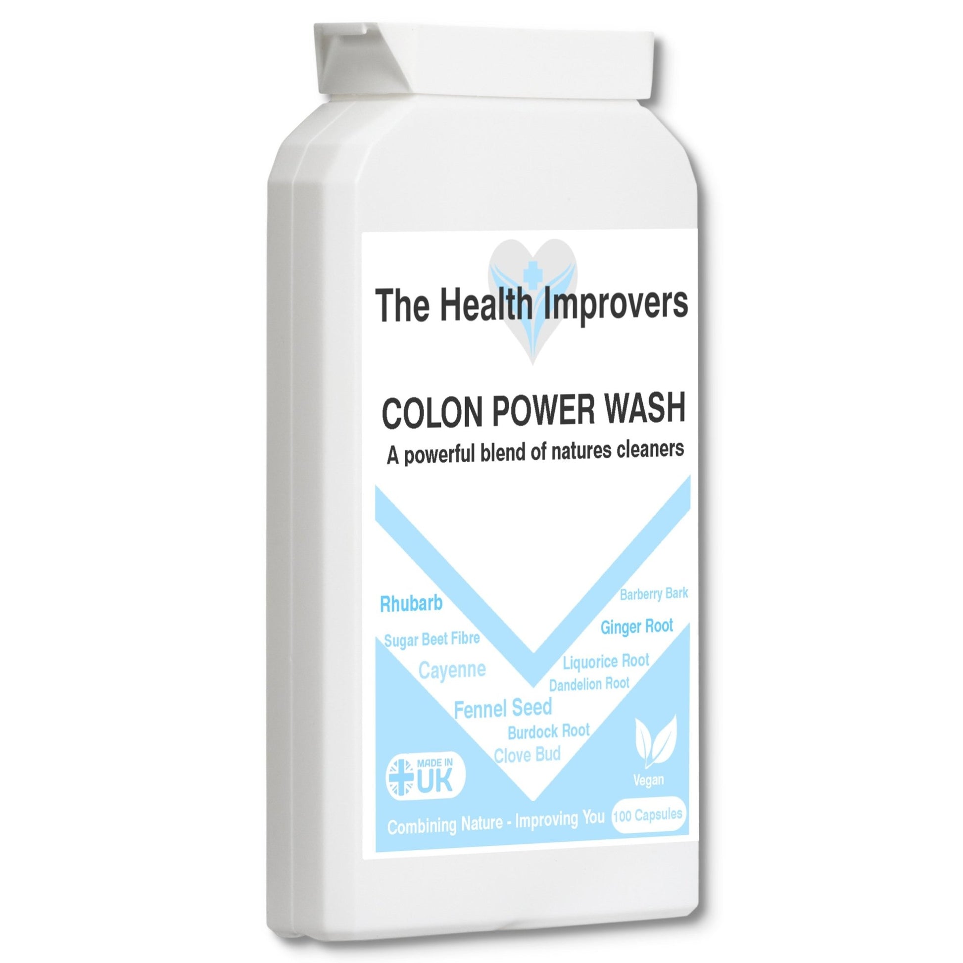 High Strength Colon Cleanse & Detox Capsules Tablets Supplements Weight Loss - The Health Improvers