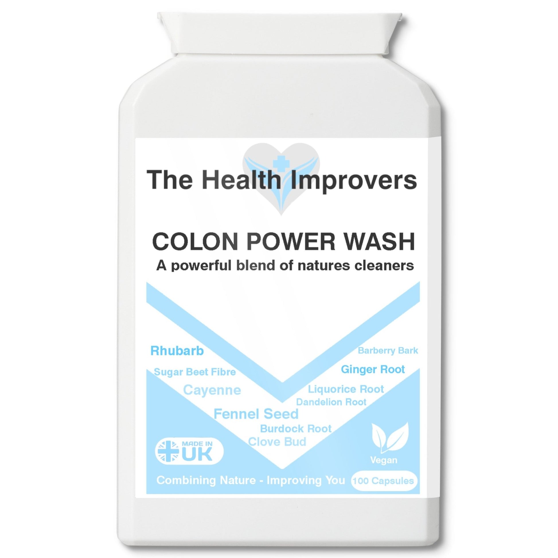 High Strength Colon Cleanse & Detox Capsules Tablets Supplements Weight Loss - The Health Improvers