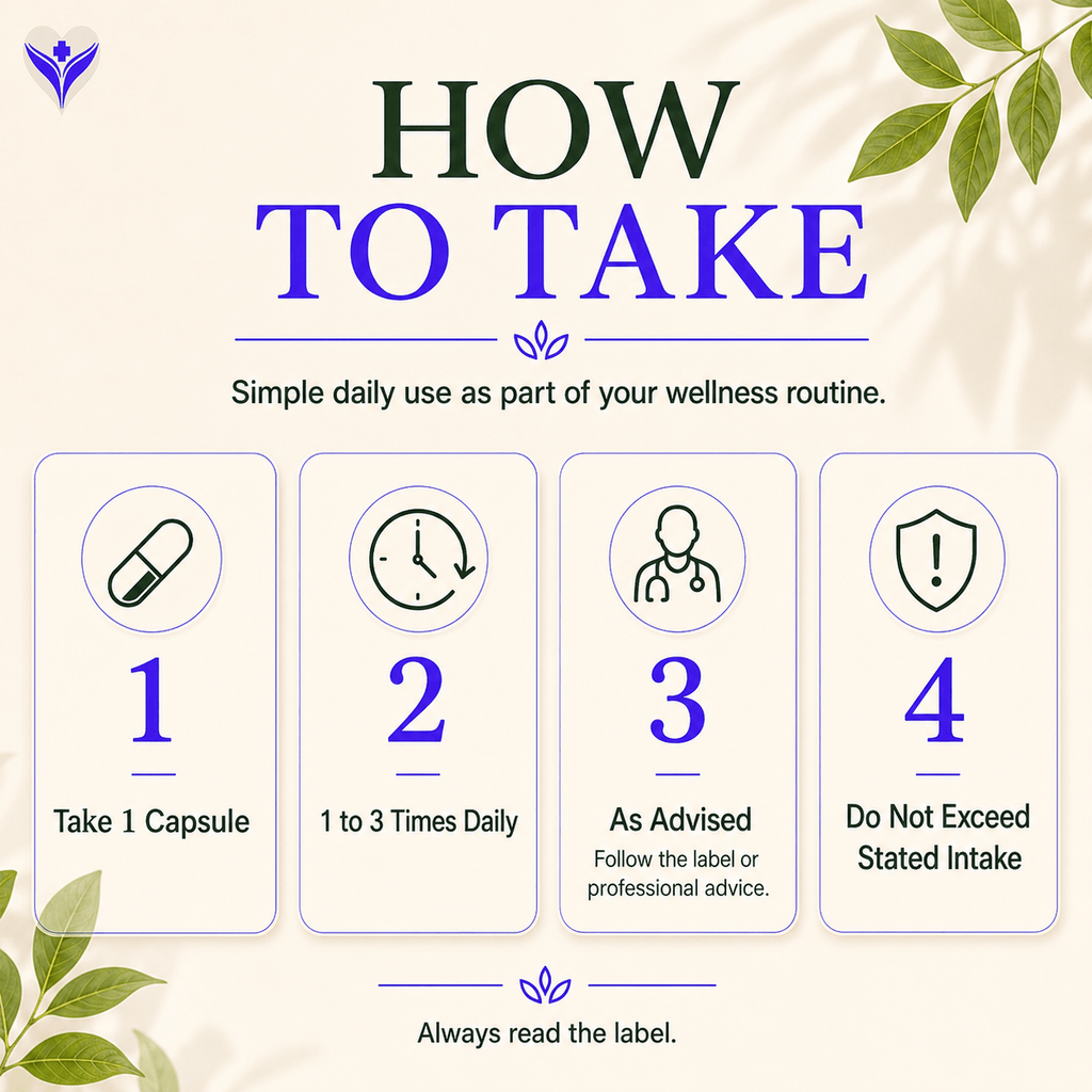 How to take Immunity Pro-Shield, one capsule daily with water