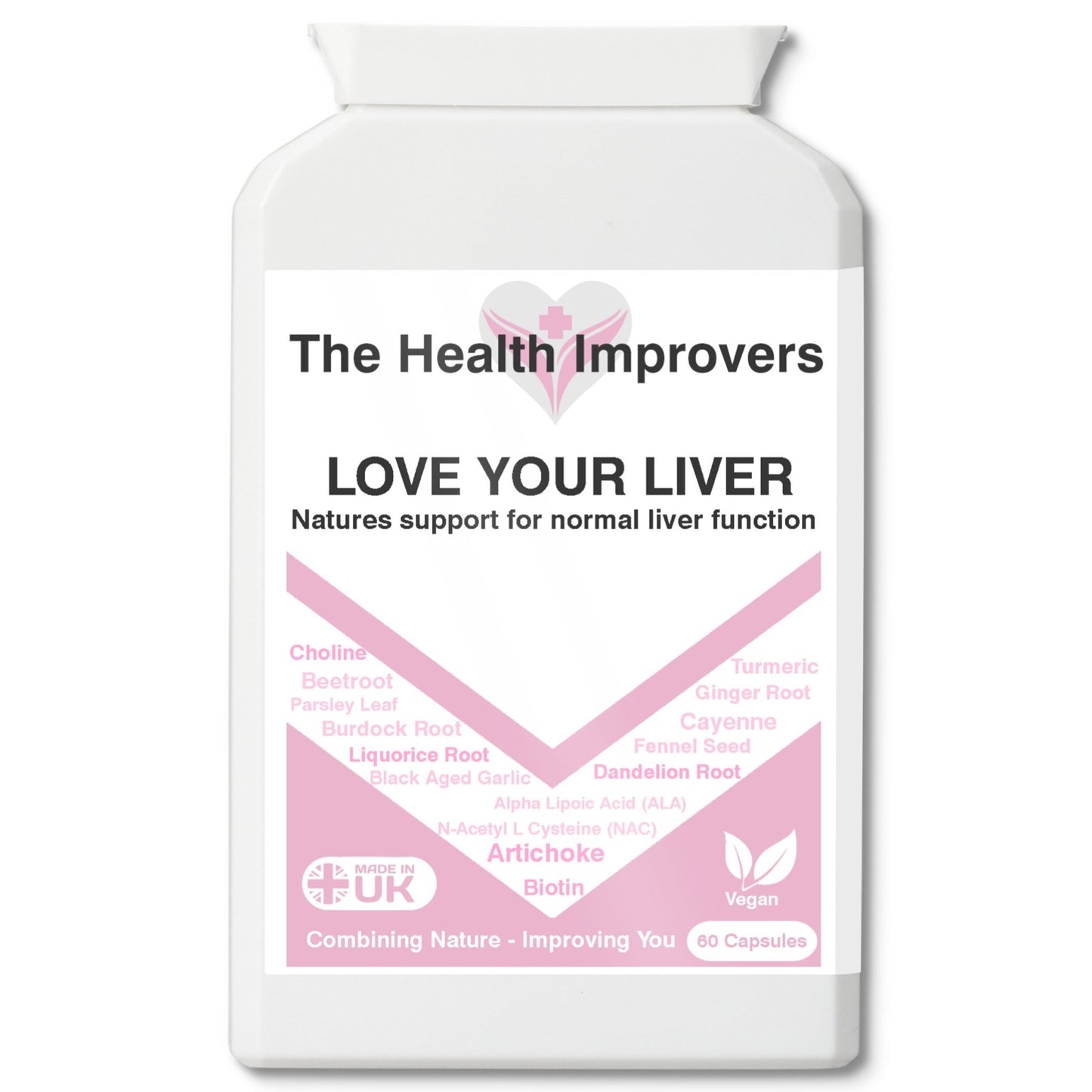 Liver Cleanse Detox & Repair Capsules with Artichoke Cayenne Biotin Supplements - The Health Improvers