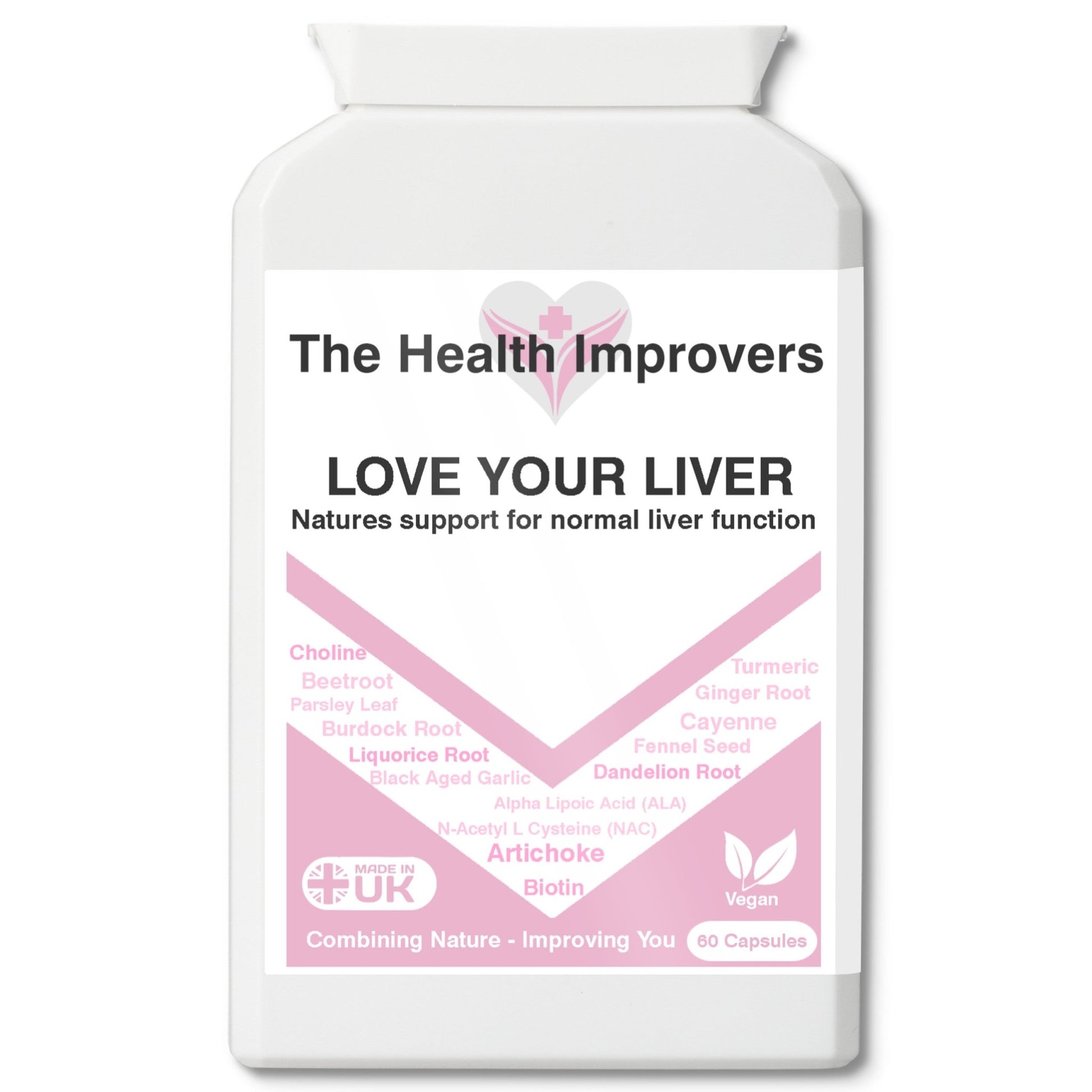 Liver Cleanse Detox & Repair Capsules with Artichoke Cayenne Biotin Supplements - The Health Improvers