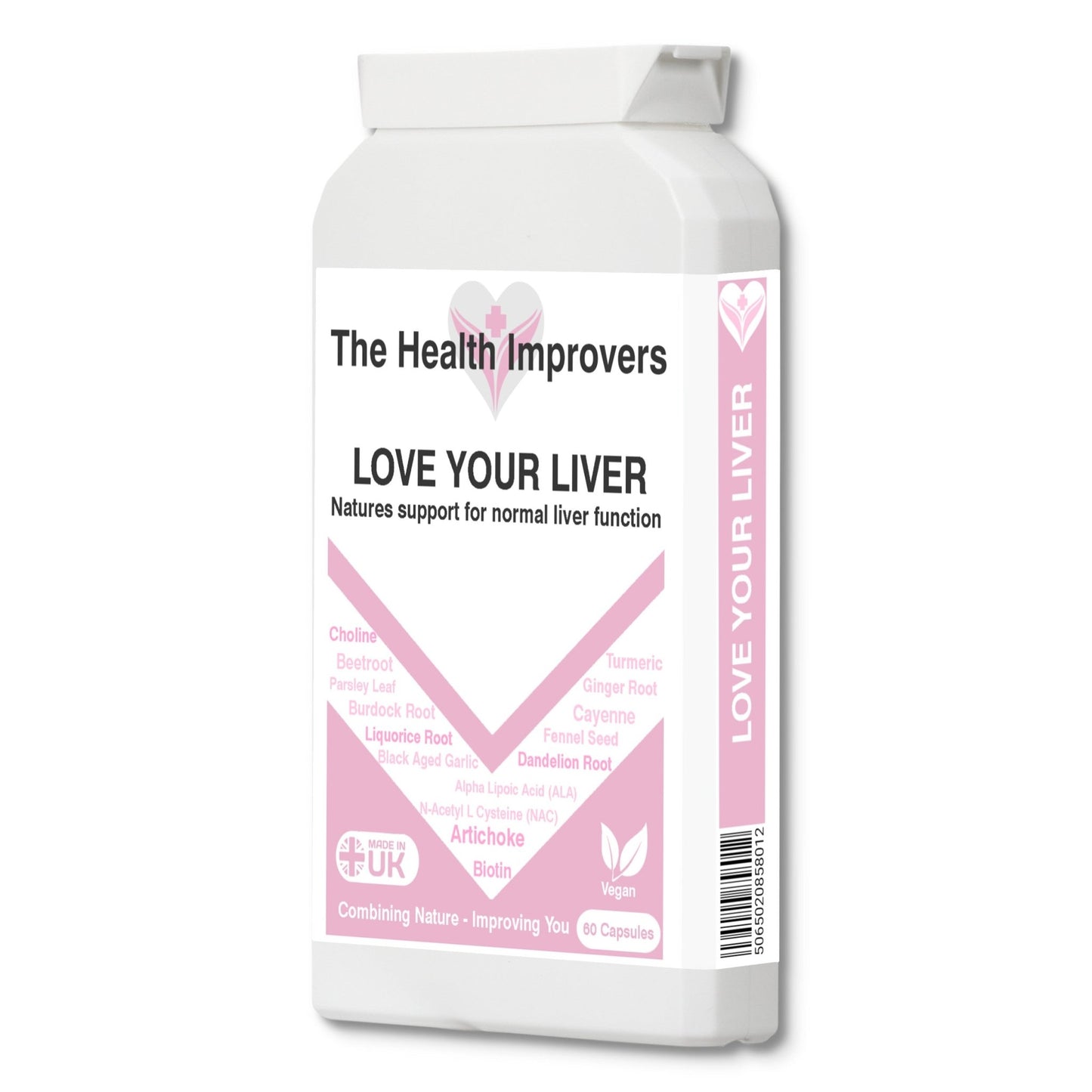 Liver Cleanse Detox & Repair Capsules with Artichoke Cayenne Biotin Supplements - The Health Improvers