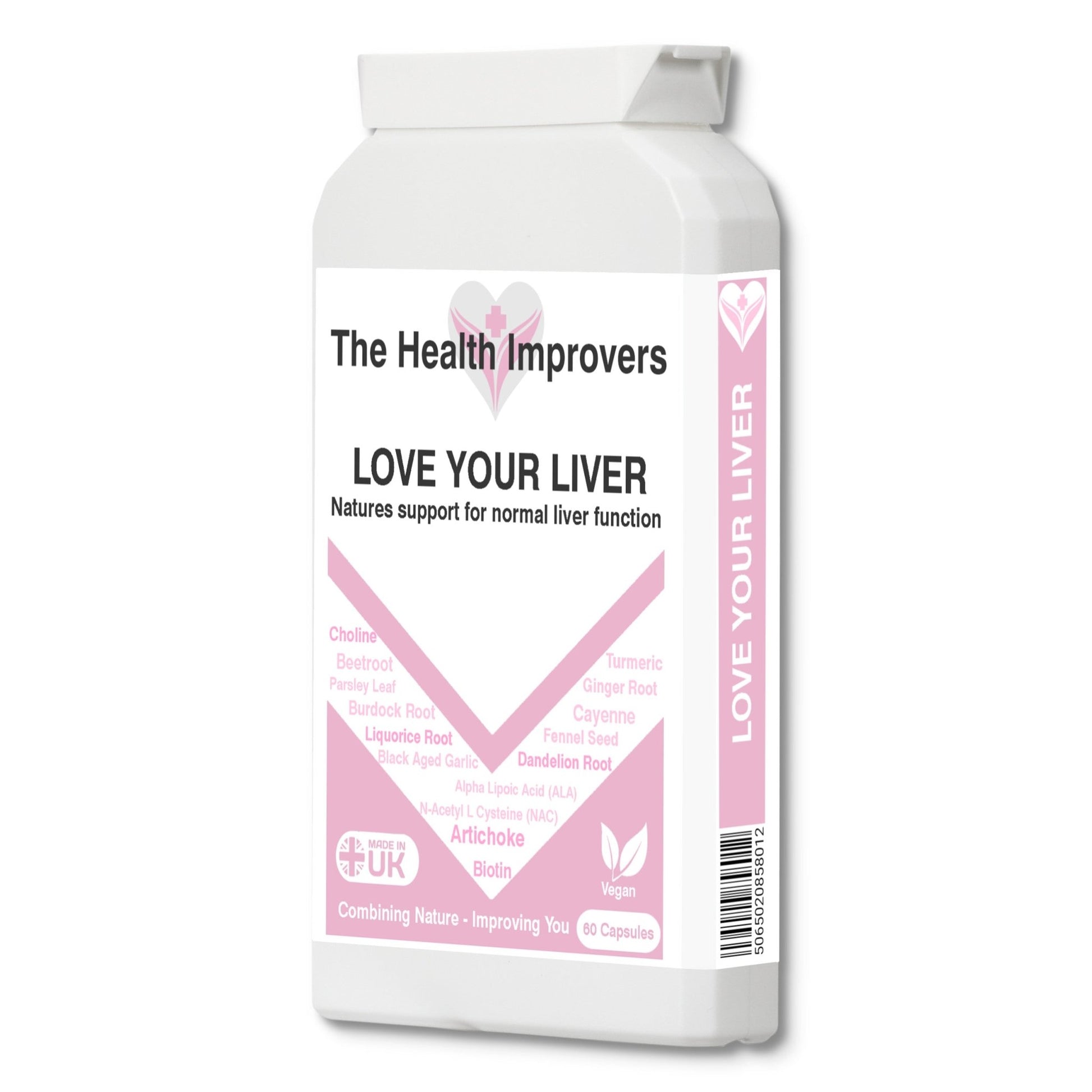 Liver Cleanse Detox & Repair Capsules with Artichoke Cayenne Biotin Supplements - The Health Improvers