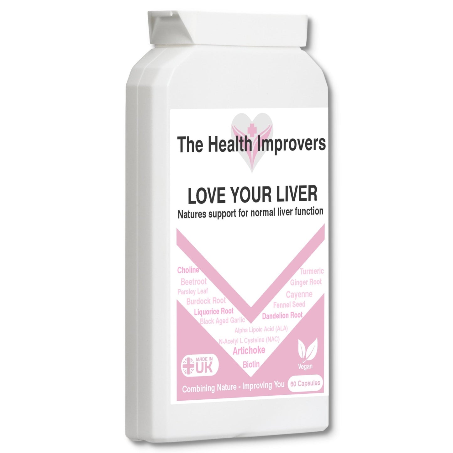 Liver Cleanse Detox & Repair Capsules with Artichoke Cayenne Biotin Supplements - The Health Improvers