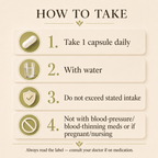 How to take Nattokinase Complex, one capsule daily with water; not to be taken with blood-pressure or blood-thinning medication or during pregnancy