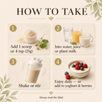 How to take Natural Vitamin C, add one scoop to water, juice or milk daily
