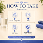 How to take Nootro Brain, one to two capsules daily with water