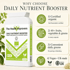 Why choose Organic Daily Nutrient Booster, a whole-food blend of organic greens, fruits, seeds and enzymes in a convenient daily capsule