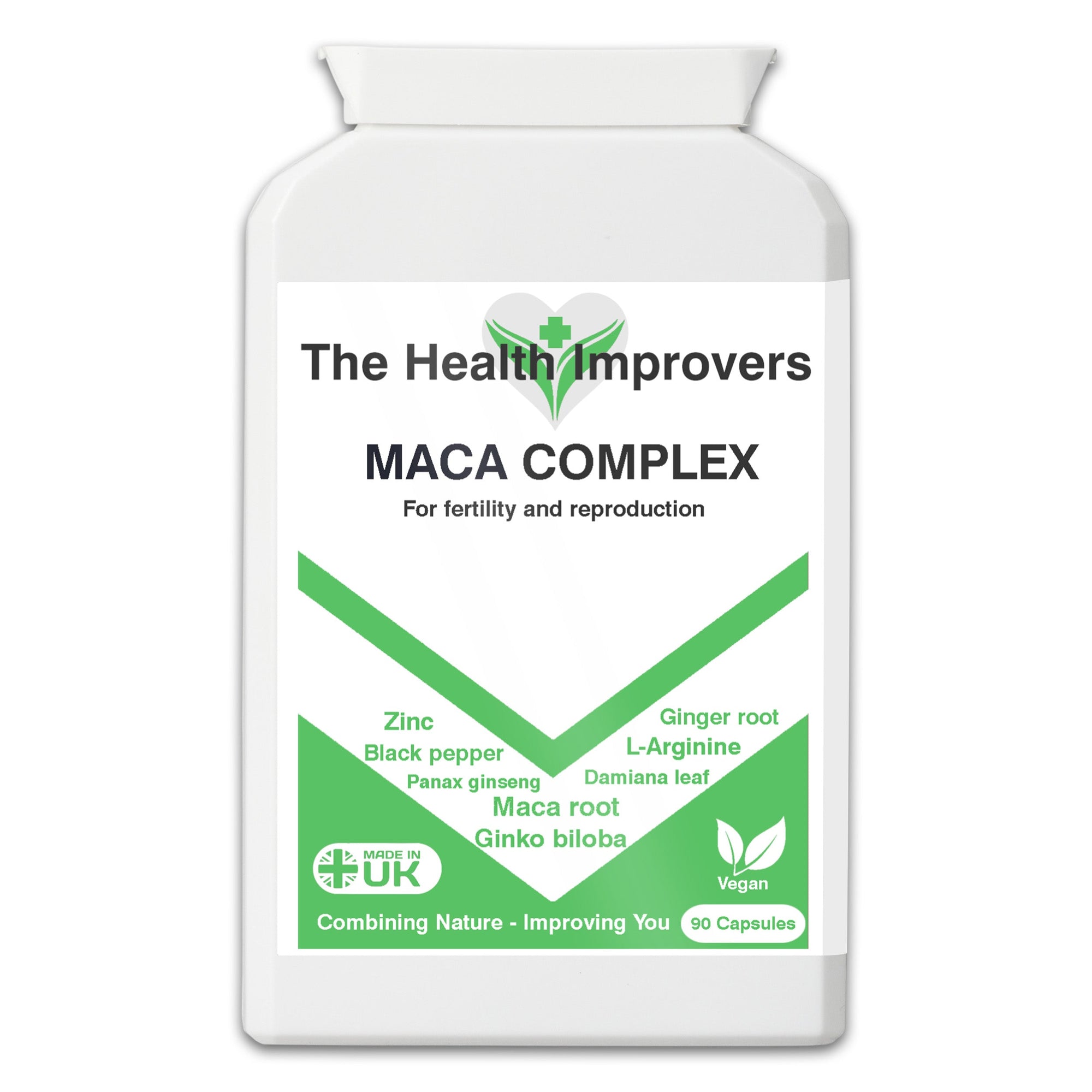 Powerful Maca Complex Supplement | 3000mg of Maca Root | The Health Improvers