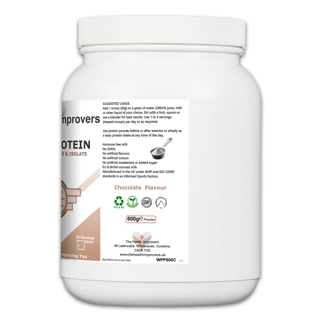Premium Chocolate Whey Protein Powder | Muscle Growth & Recovery | 22g Per Serving The Health Improvers