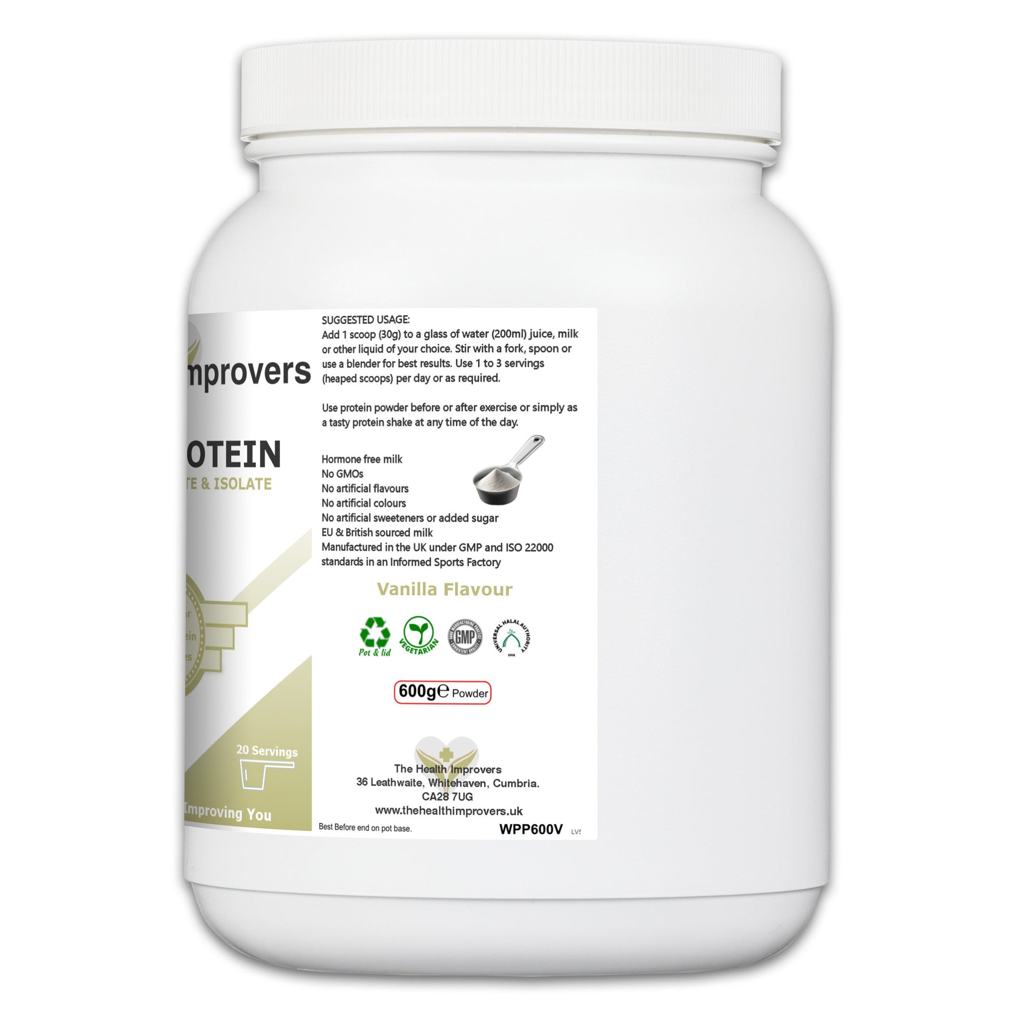 Premium Vanilla Whey Protein Powder | Muscle Growth & Recovery | 23g Per Serving THI