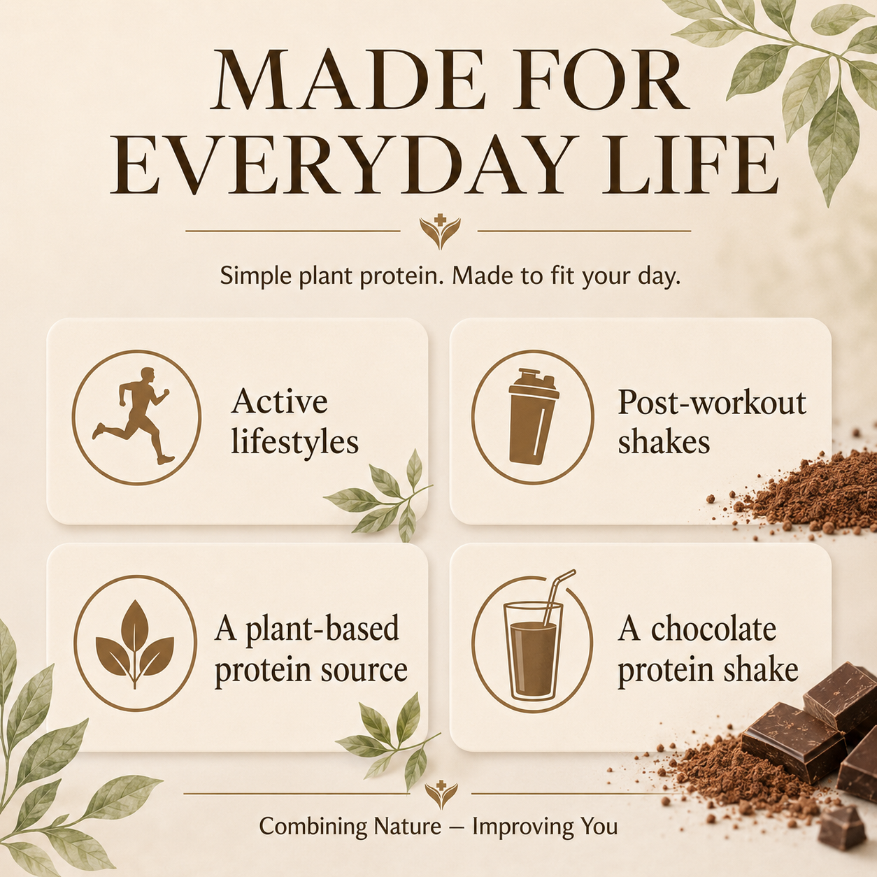 Rice Protein made for active lifestyles, post-workout shakes and everyday routines