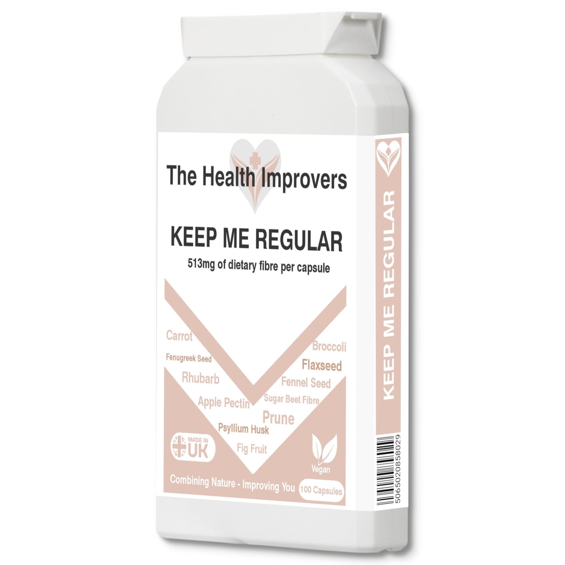 Soluble & Insoluble Fibre Complex Capsules Supplements Healthy Digestive System - The Health Improvers