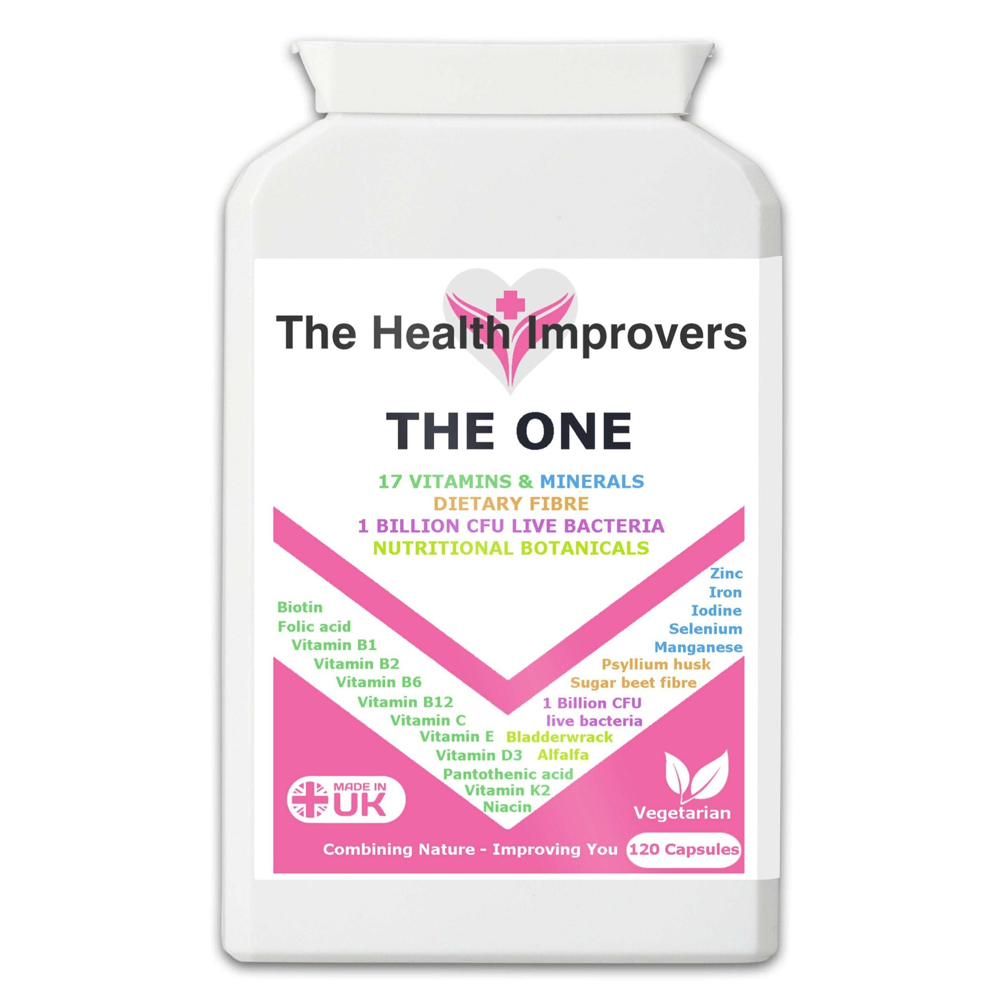 The One | Multivitamin Supplement with 1 Billion CFU Live Bacteria | The Health Improvers